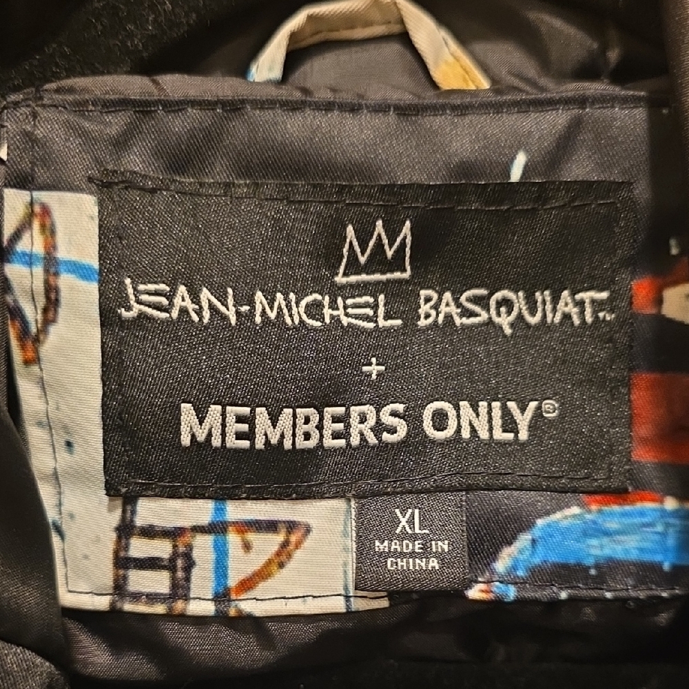Members Only Jean-Michel Basquiat Graphic Jacket - Picture 2 of 6